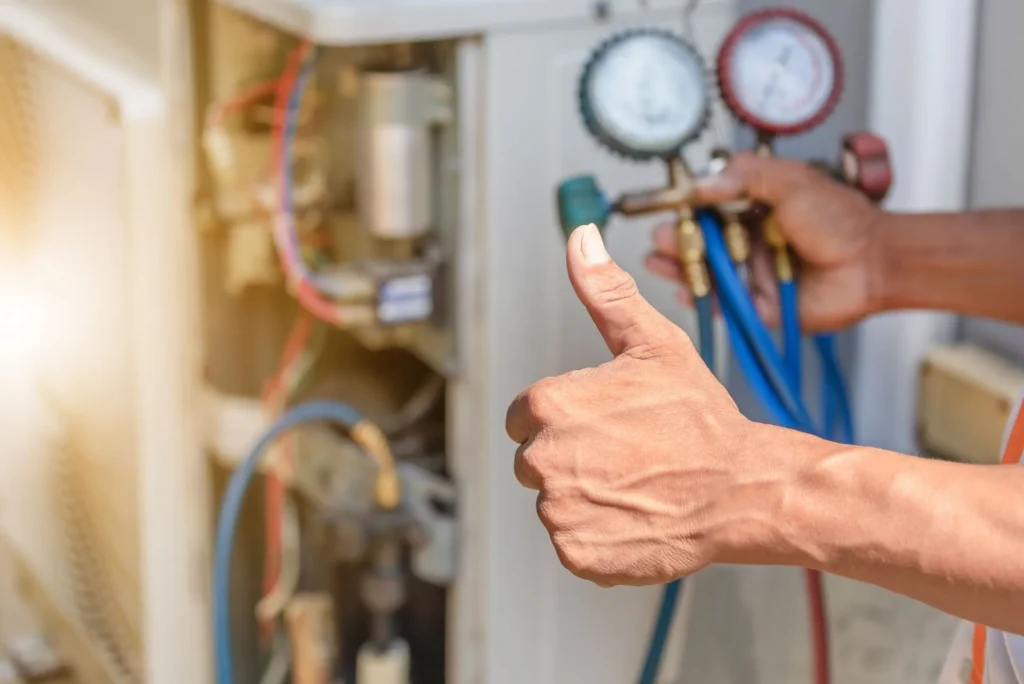Professional ThermoSTAT Heating & Cooling    specialist repairing furnace, trusted local HVAC service